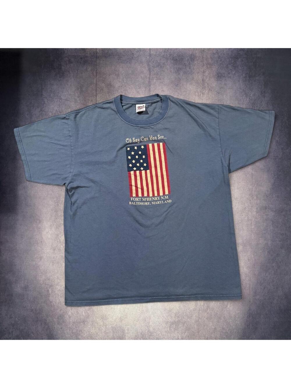 Vintage y2k Anvil “Oh Say Can You See” T-Shirt
